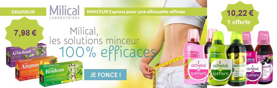 Progamme Minceur avec Milical - Pharmacie VEAU -France) site de vente en ligne