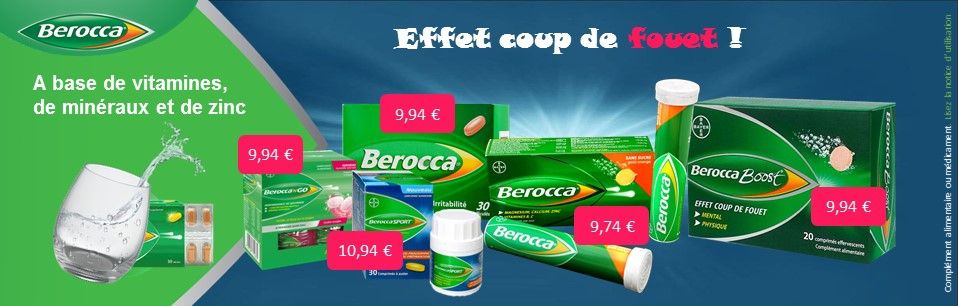 berocca comprimés en ligne : retrouvez votre tonus ! Pharmacie VEAU (France)